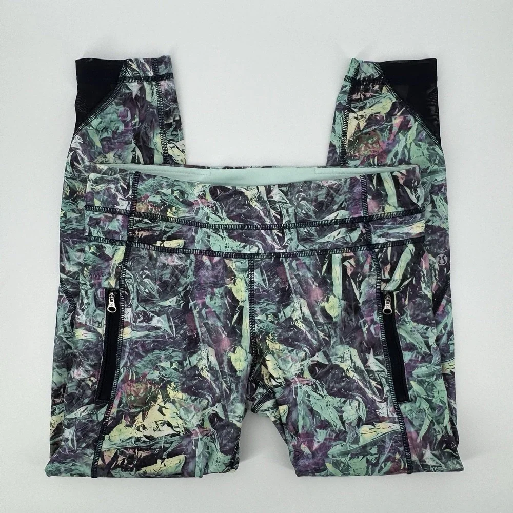 Lululemon Inspire Tight II‎ 8 7/8 Leggings Full-On Luxtreme Mesh Zip Pockets Run